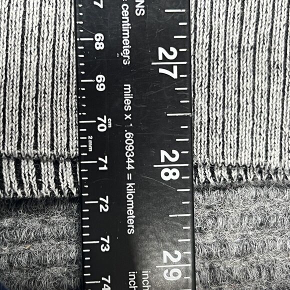 Buckle BKE‎ Sweater Mens Large Standard Fit Grey 1/4 Zip Cotton Pullover Casual - Picture 9 of 11